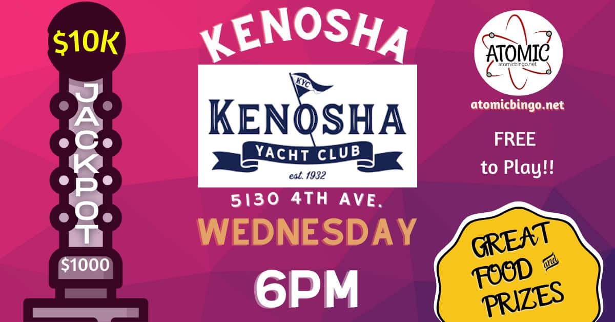 Kenosha Yacht Club Atomic Bingo Go Downtown Kenosha